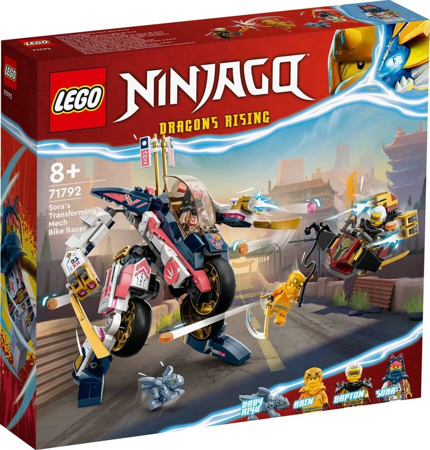 71792 LEGO® NINJAGO Sora'nın Dönüşen Robot Motosiklet Yarışçısı