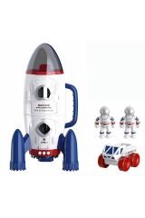 Uzay Keşfi: 2 Astronotlu Uzay Roketi ve Uzay Aracı - Açılabilir Kapaklı Oyuncak Uzay Kapsülü
