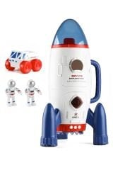 Uzay Keşfi: 2 Astronotlu Uzay Roketi ve Uzay Aracı - Açılabilir Kapaklı Oyuncak Uzay Kapsülü