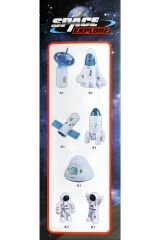 Uzay Aracı Seti, 2 Astronot, Uydu, Uydu Yer İstasyonu - Oyuncak Uzay Kapsülü, Uzay Roketi, Uzay Mekiği