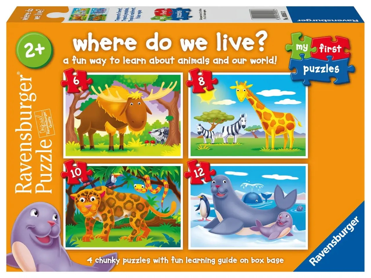 Ravensburger 6/8/10/12 Parça Puzzle Yaşadığım Yer (30583)