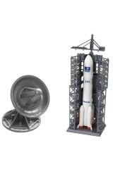 Fırlatma Rampalı Uzay Roketi, Oyuncak Astronot, Uzay Gemisi, Keşif Aracı, Uydu Oyuncak Seti