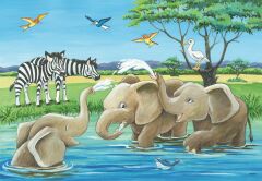Ravensburger 2x12 Parça Puzzle Hayvan Yavruları (050956)