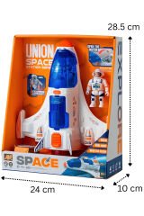 Uzay Gemisi ve Astronot - Açılabilir Bölmeli Oyuncak Uzay Roketi, Uzay Mekiği
