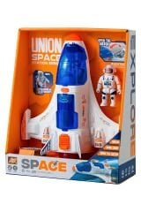 Uzay Gemisi ve Astronot - Açılabilir Bölmeli Oyuncak Uzay Roketi, Uzay Mekiği