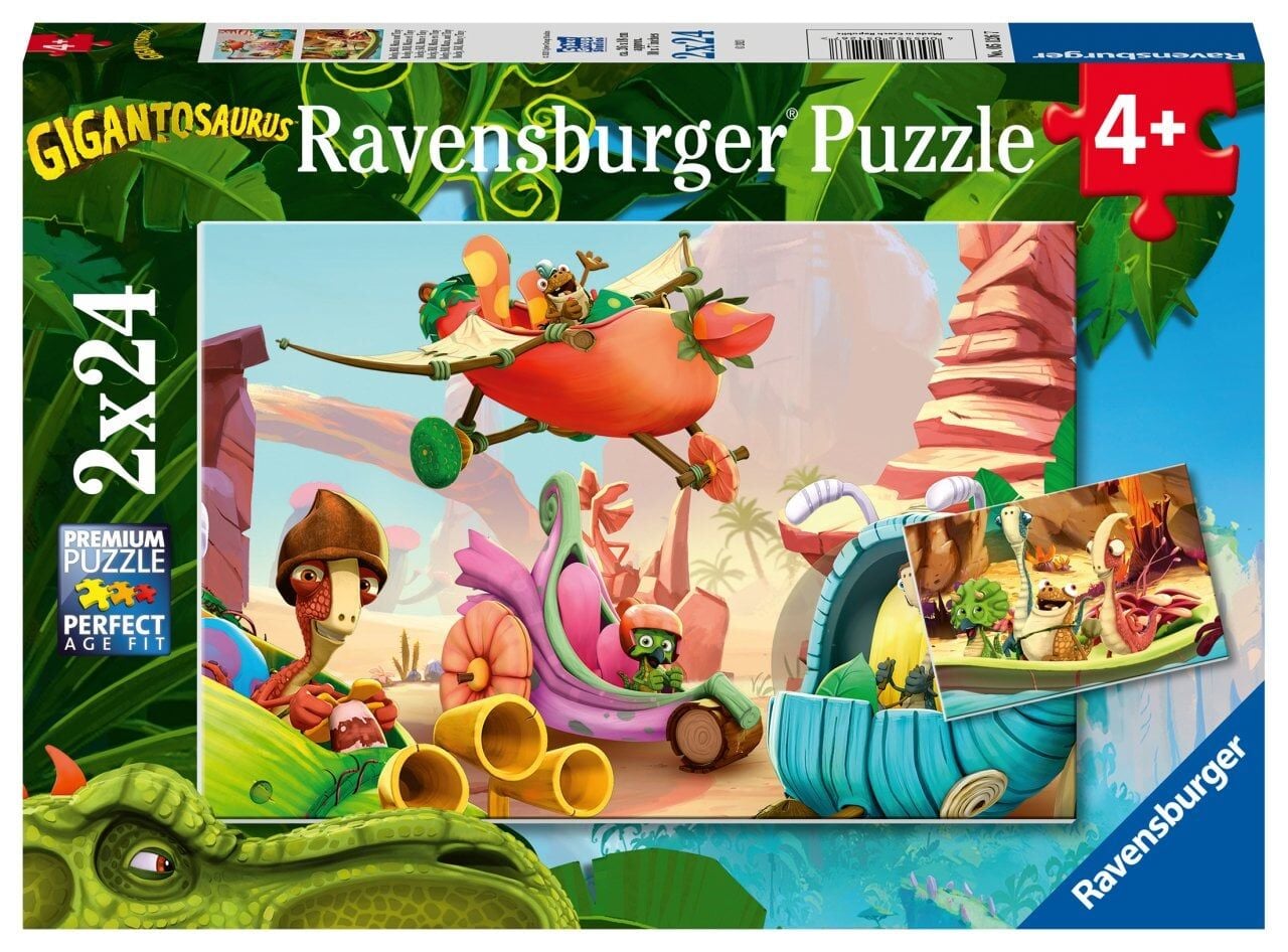 2x24 Parça Puzzle Gigantosaurus (051267)