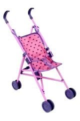 Oyuncak Bebek Arabası - Pembe Katlanabilir Baston Puset