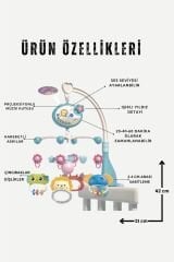 Bebek Dönencesi MAVİ - Müzikli ve Işıklı Çıngıraklı Projektör