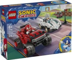 77118 LEGO® Sonic the Hedgehog™ Silver'ın Arabası, Knuckles'ın Canavar Kamyonuna Karşı