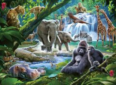Ravensburger 100 Parçalı Puzzle Vahşi Hayvanlar (129706)