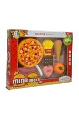 Oyuncak Pizza & Tatlı Seti - 8 Parçalı Yemek Oyunu