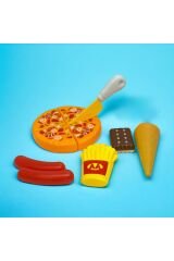 Oyuncak Pizza & Tatlı Seti - 8 Parçalı Yemek Oyunu