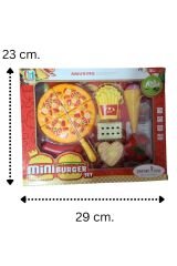 Oyuncak Pizza & Tatlı Seti - 8 Parçalı Yemek Oyunu