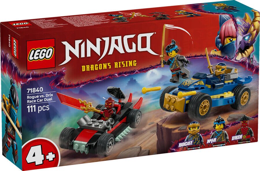71840 LEGO® NINJAGO® Rogue ile Drix Yarış Arabası Düellosu