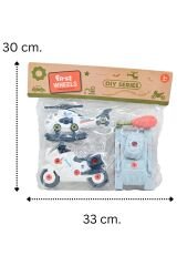 Sök-Tak Polis Araçları - DIY Oyuncak Polis Araç Seti