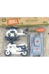 Sök-Tak Polis Araçları - DIY Oyuncak Polis Araç Seti