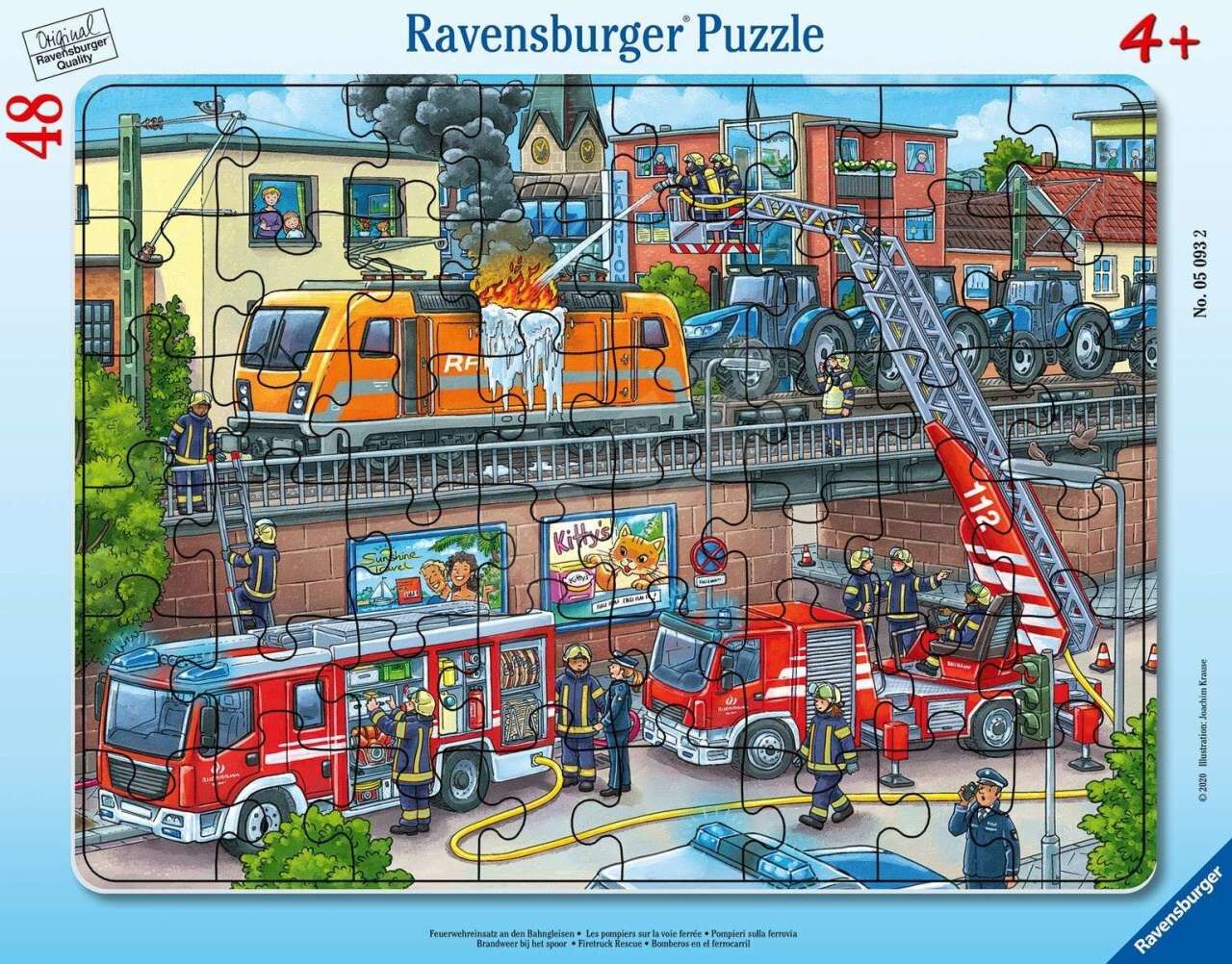 Ravensburger 48 Parça Büyük Çerçeveli Puzzle İtfaiye (050932)