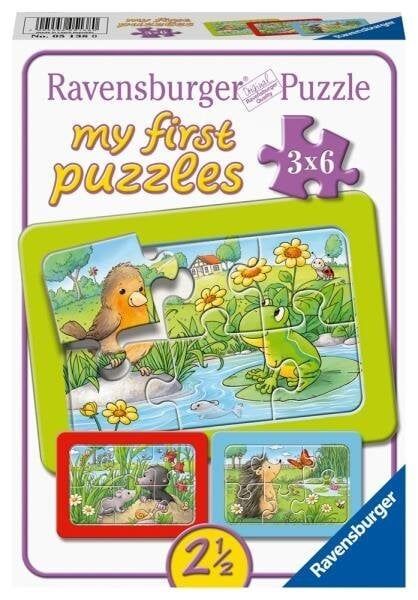 Ravensburger 3x6 Parçalı Çerçeveli Puzzle Hayvanlar (051380)