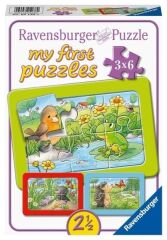 Ravensburger 3x6 Parçalı Çerçeveli Puzzle Hayvanlar (051380)