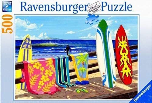 500 Parça Puzzle Sahilde Surfler (142149)