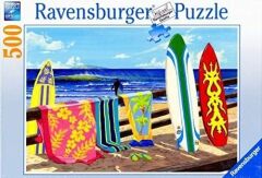 500 Parça Puzzle Sahilde Surfler (142149)