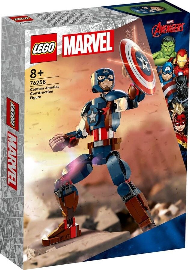 76258 LEGO® Marvel Kaptan Amerika Yapım Figürü