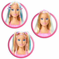 Barbie Saç Tasarımı Büstü - Sarı Saçlı- JFG81