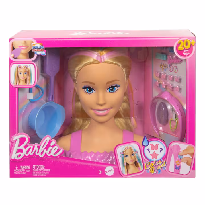 Barbie Saç Tasarımı Büstü - Sarı Saçlı- JFG81