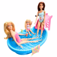 Barbie Bebek ve Havuz Oyun Seti- HRJ74