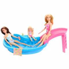 Barbie Bebek ve Havuz Oyun Seti- HRJ74