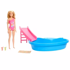 Barbie Bebek ve Havuz Oyun Seti- HRJ74