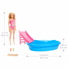 Barbie Bebek ve Havuz Oyun Seti- HRJ74