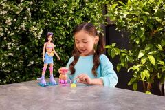 Barbie Paten Eğlencesi ve Sevimli Köpek Oyun Seti-Kahverengi Saçlı-  JMJ45