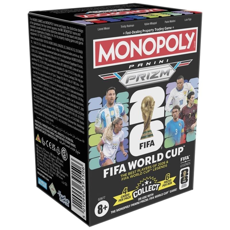 Monopoly Panini Prizm: FIFA Dünya Kupası Koleksiyon Kartları Genişletme Paketi Booster Box (G2677)