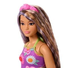 Barbie Çiçekli Elbiseli Fashionistas-  JJN57