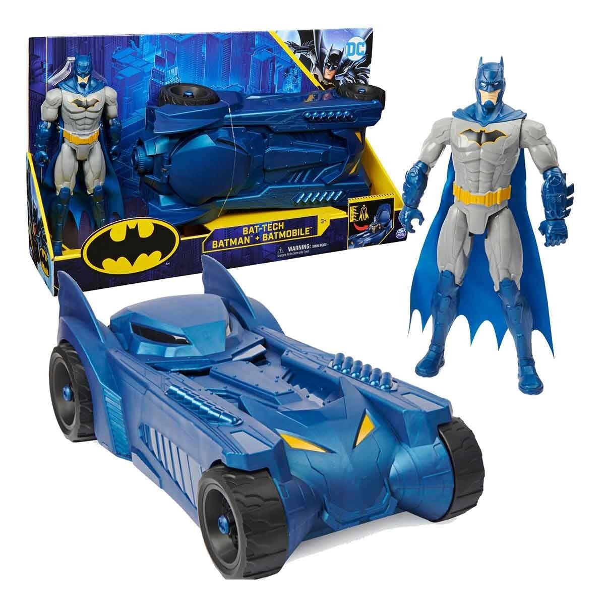 Spinmaster Batmobile Ve Bat-Tech Batman Figürü 30 cm - Mavi (778988245835)