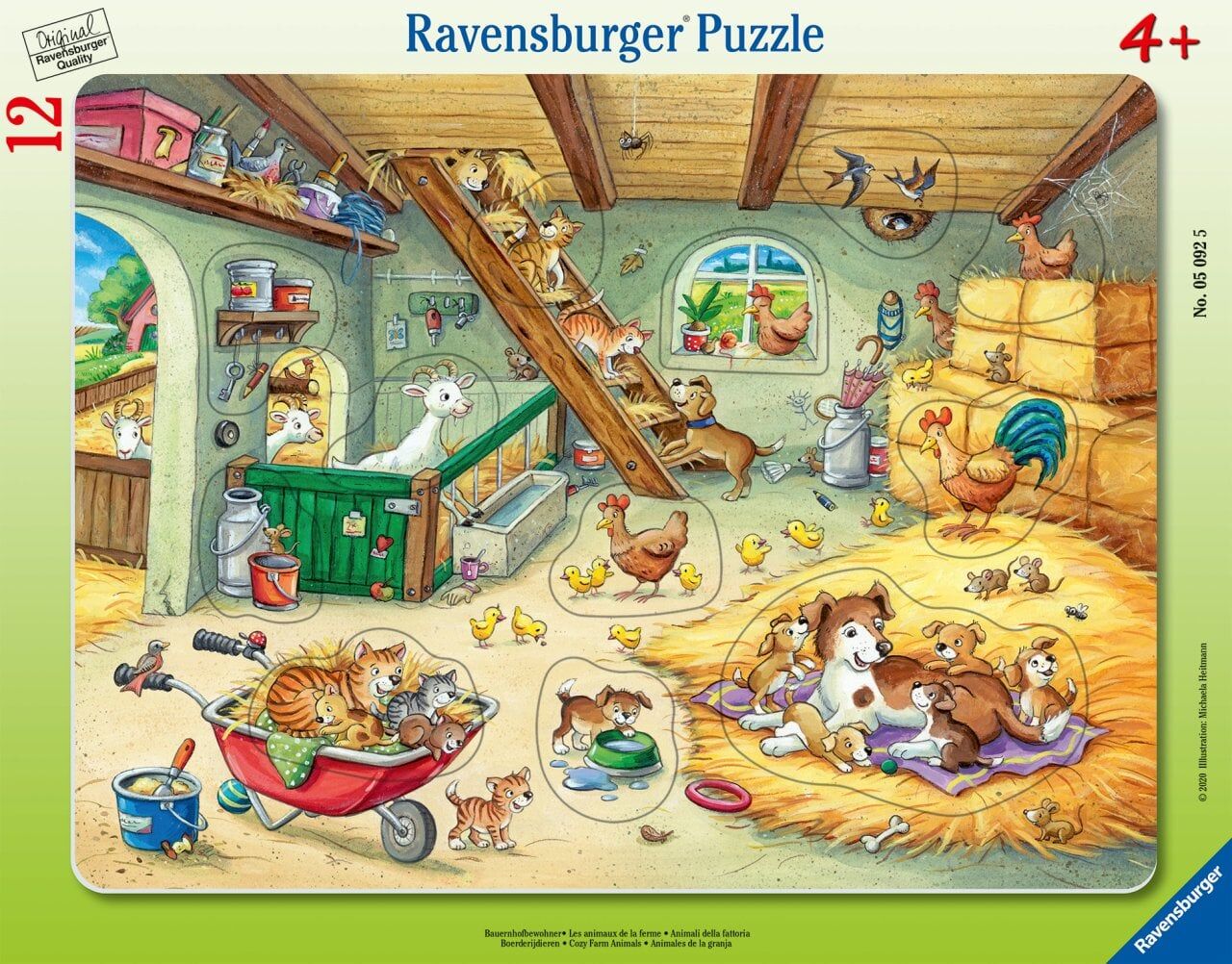 12 Parça Küçük Çerçeve Puzzle Çiftlik Evi (050925)