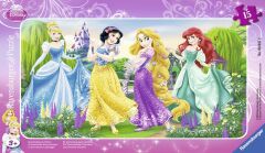 15 Parça Küçük Çerçeve Puzzle Walt Disney Prensesler (060474)