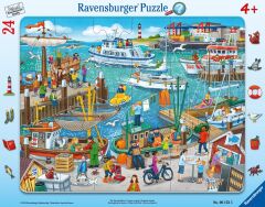 24 Parça Küçük Çerçeve Puzzle Limanda Bir Gün (061525)
