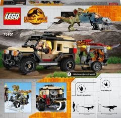 76951 LEGO Jurassic World™ Pyroraptor ve Dilophosaurus Nakliyesi