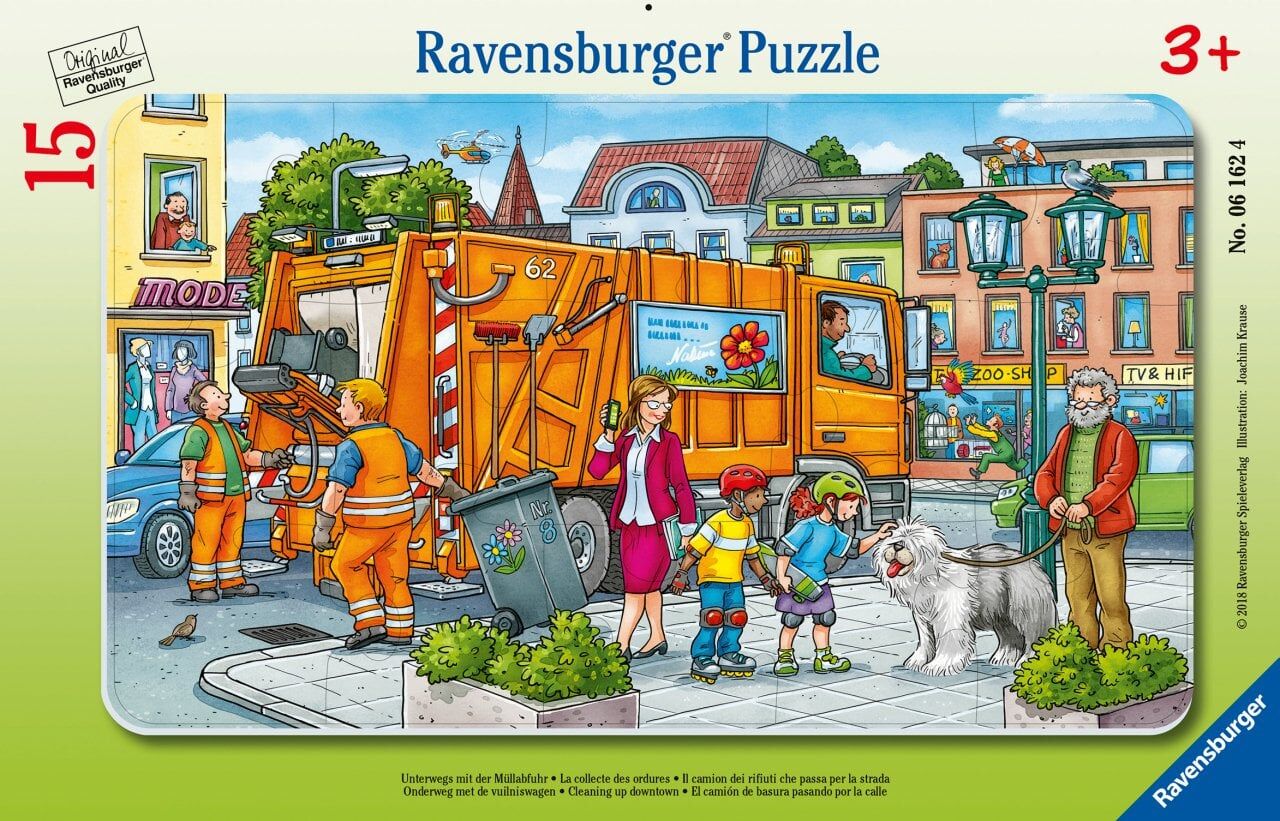 Ravensburger 15 Parça Küçük Çerçeve Puzzle Çöp Toplama (061624)