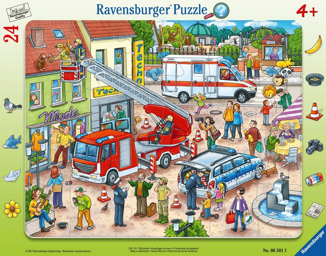 24 Parça Küçük Çerçeve Puzzle Kurtama (065813)