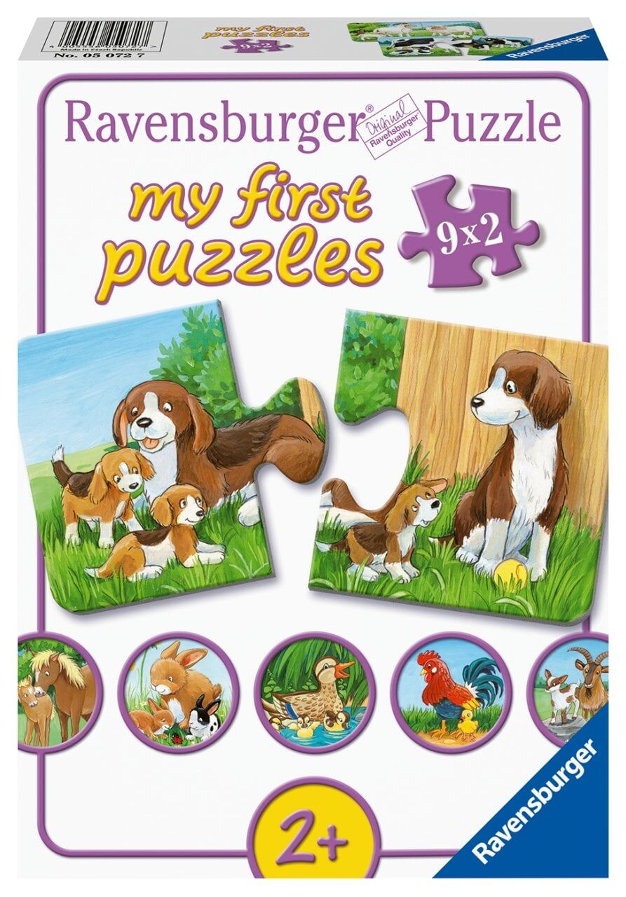 9x2 Parça Puzzle Çiftlikte Hayvanlar (050727)