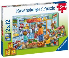 2x12 Parça Puzzle Alışverişe Gidiyoruz (050765)