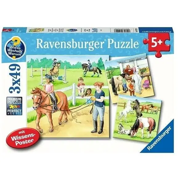 3x49 Parça Puzzle Ahırda Bir Gün (051298)