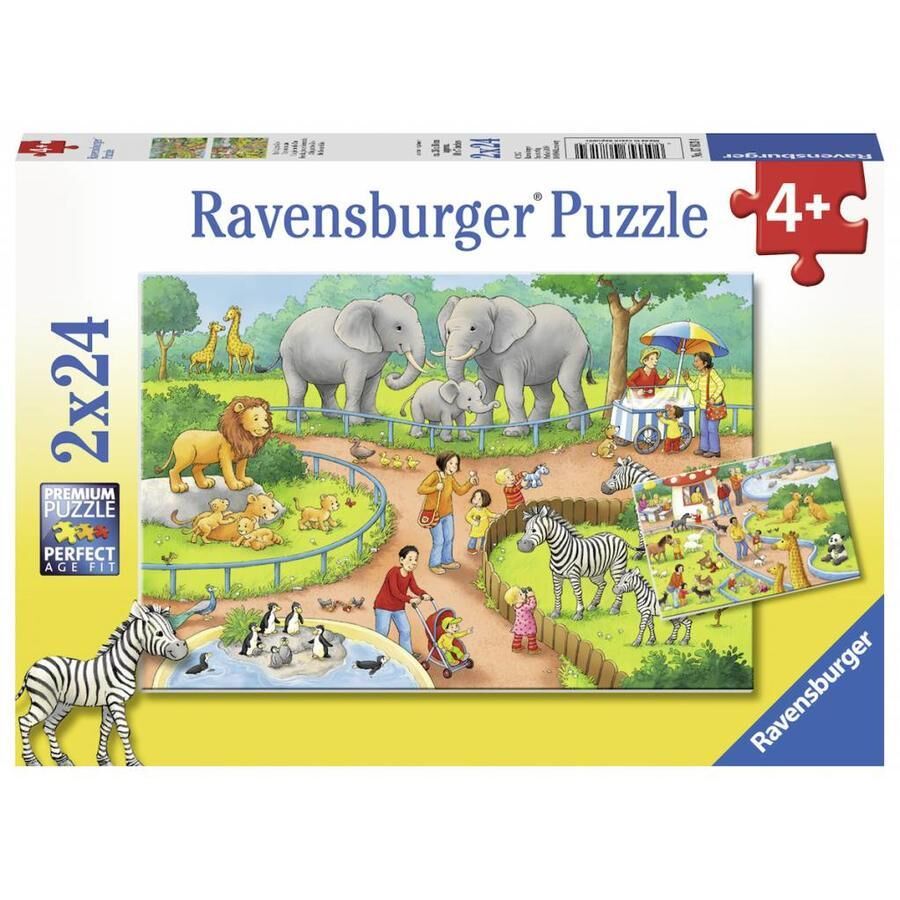 2x24 Parça Puzzle Hayvanat Bahçesi (078134)