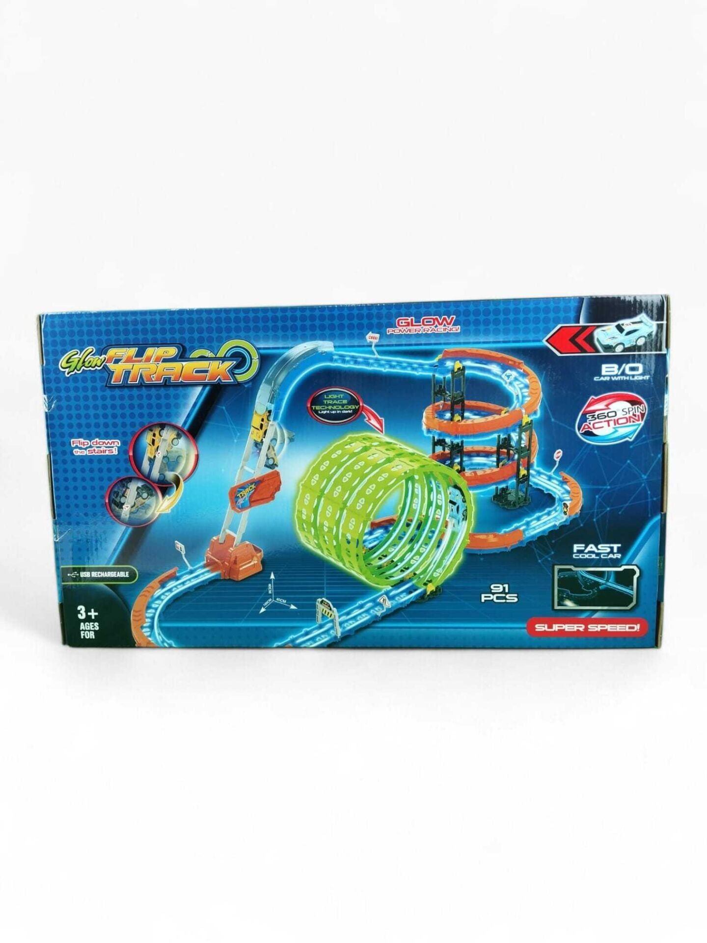 Seher Şarjlı Fosforlu Racing Set 91 Parçalı SH4059 (SEHER-SH40595)