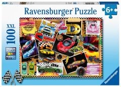 100 Parça Puzzle Yarış Arabaları (128990)