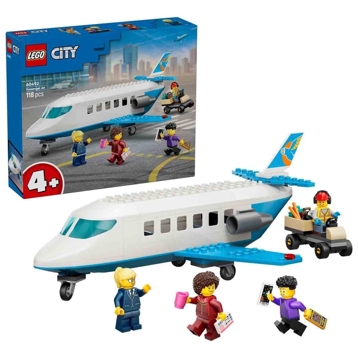 60492 LEGO® City Yolcu Jeti - Oyuncak Uçak Yapım Seti