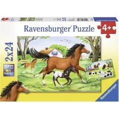 2x24 Parça Puzzle World of Horses (088829)
